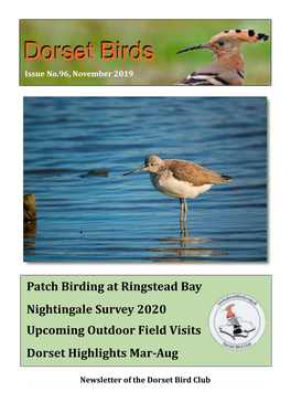 Newsletter of the Dorset Bird Club Issue No.96, November 2019