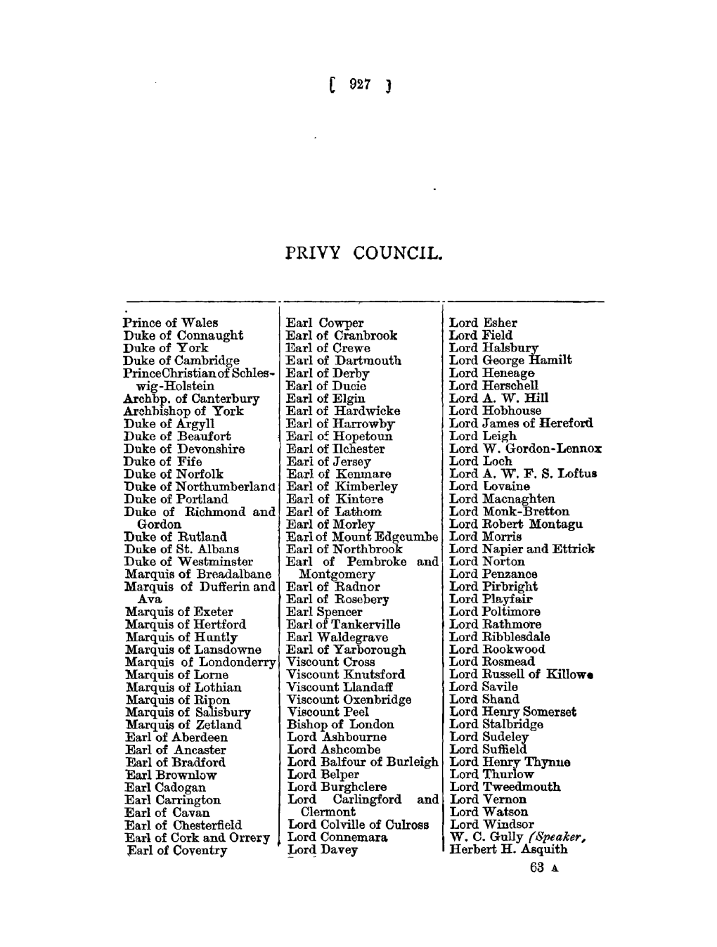 Privy Council