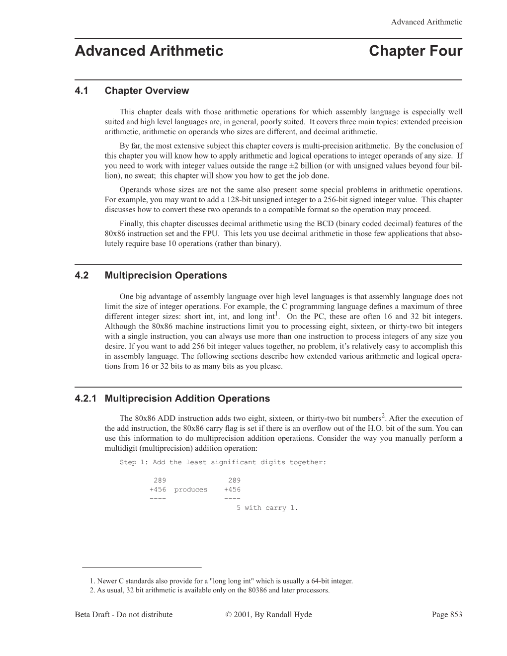 Advanced Arithmetic Chapter Four