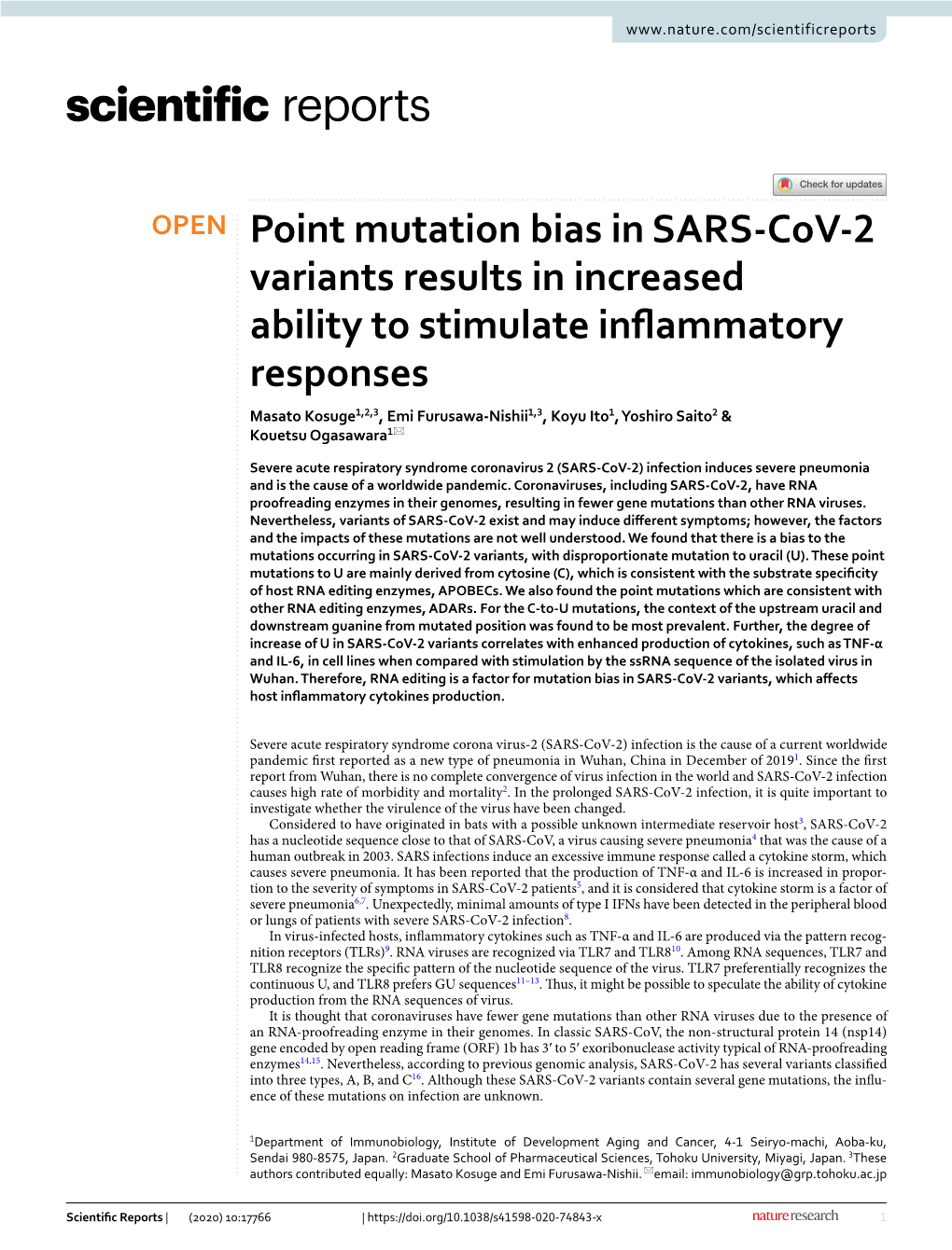 Point Mutation Bias in SARS-Cov-2 Variants Results in Increased Ability