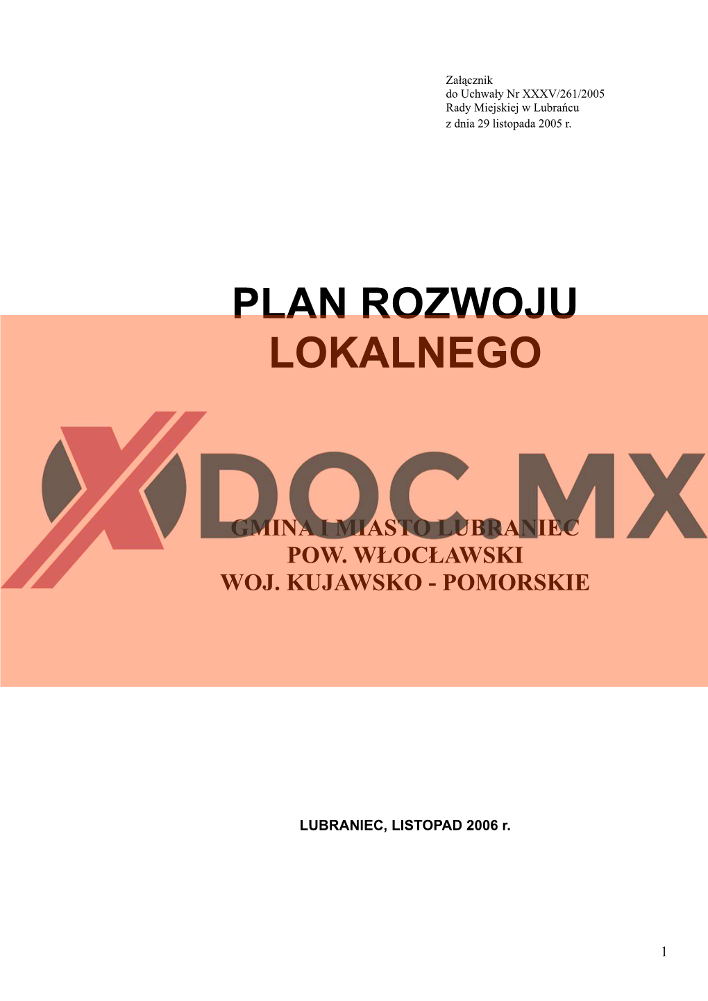 Plan Rozwoju Lokalnego