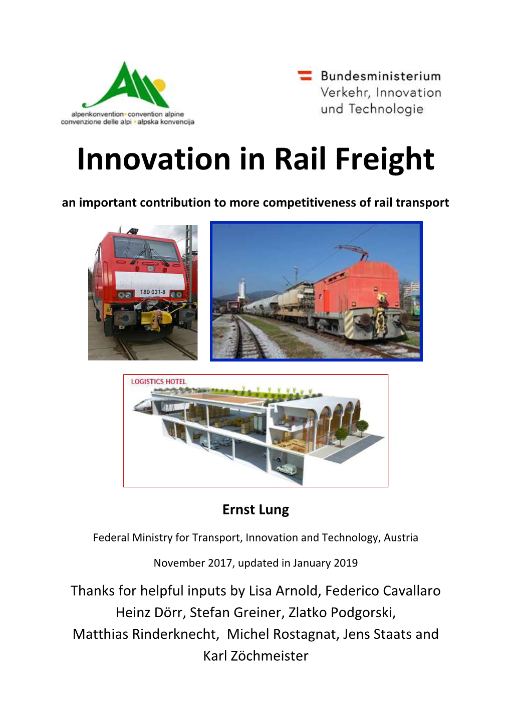Innovation in Rail Freight an Important Contribution to More Competitiveness of Rail Transport