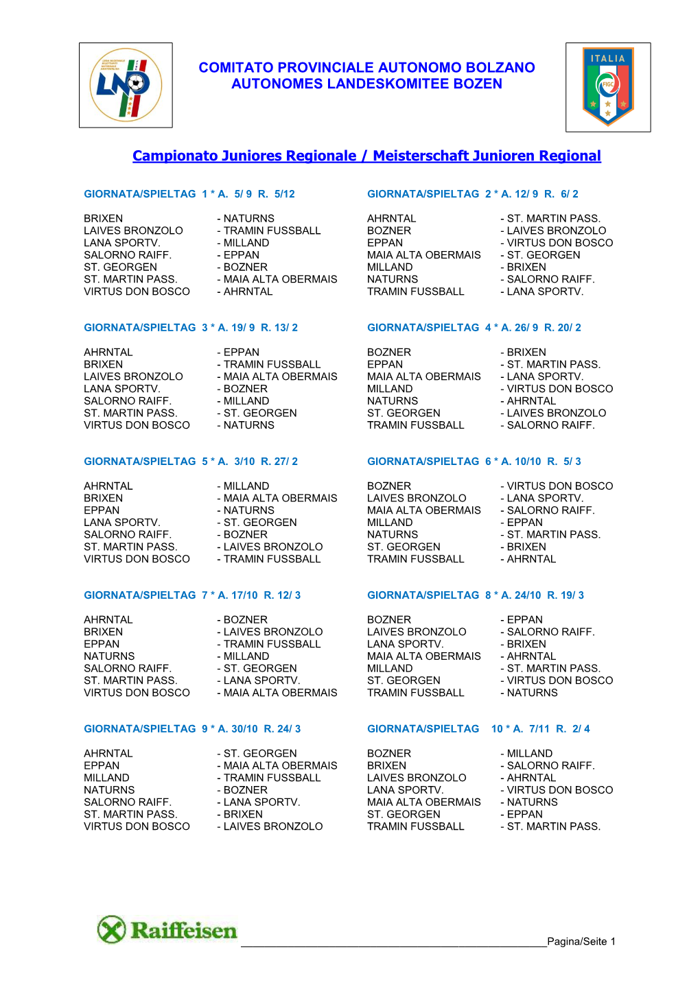 Promozione / Landesliga