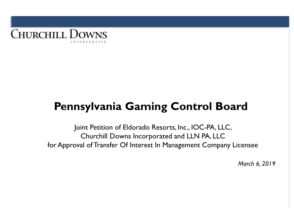 Pennsylvania Gaming Control Board