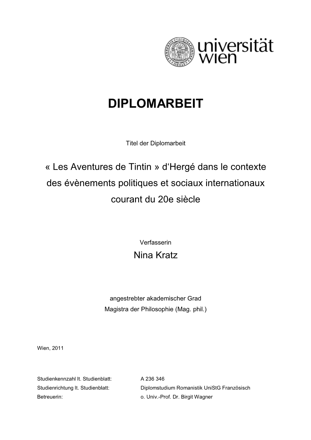 Diplomarbeit