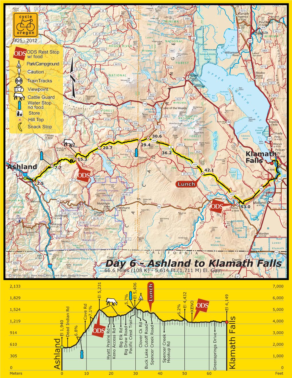 Day 6 Ashland to Klamath Falls.Ai