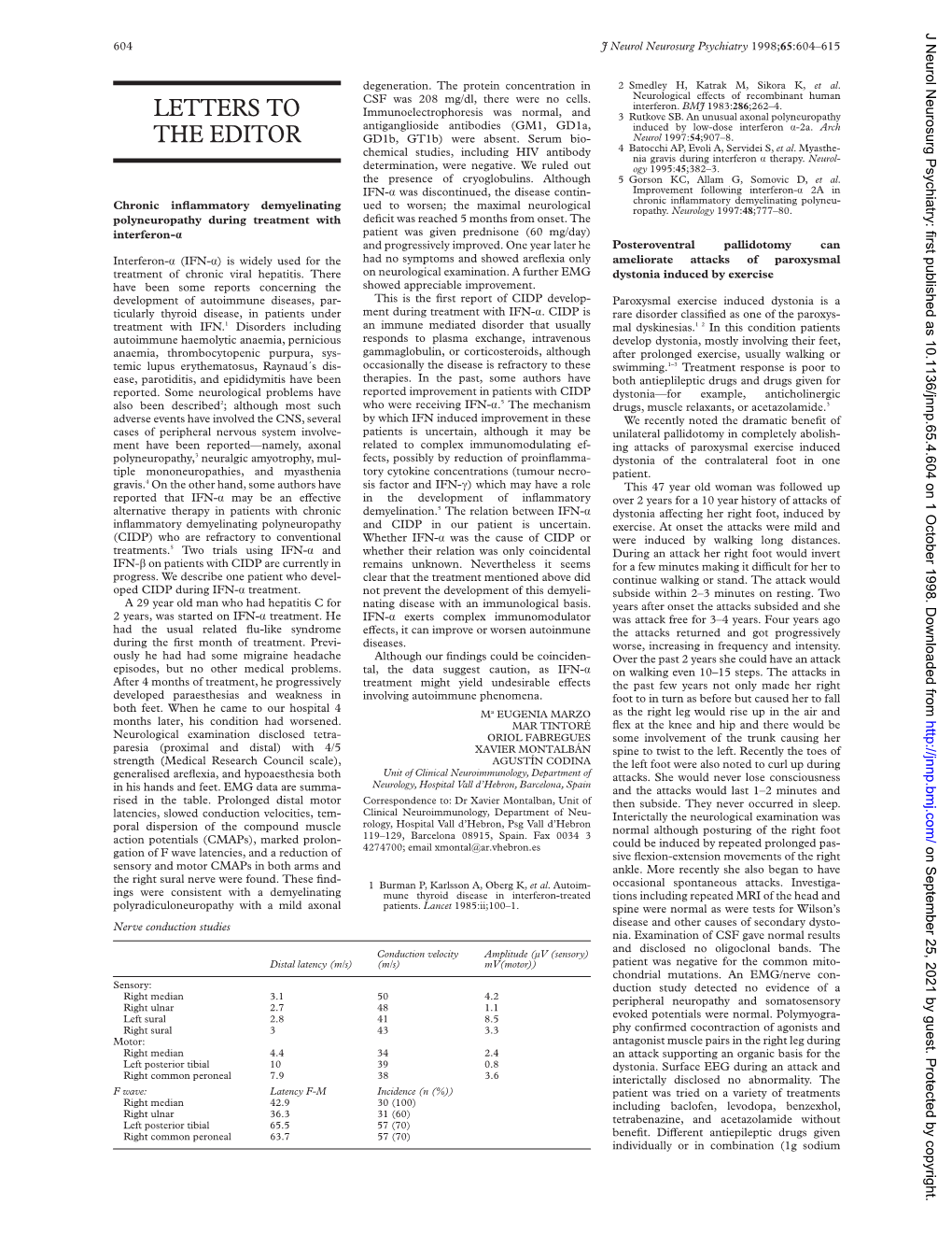 Chronic Inflammatory Demyelinating Polyneuropathy During Treatment