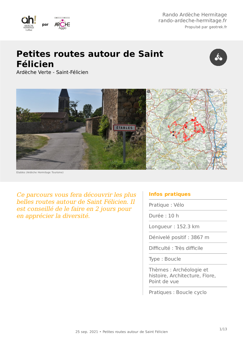 Petites Routes Autour De Saint Félicien Ardèche Verte - Saint-Félicien