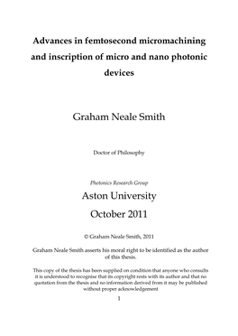 Advances in Femtosecond Micromachining and Inscription of Micro and Nano Photonic Devices