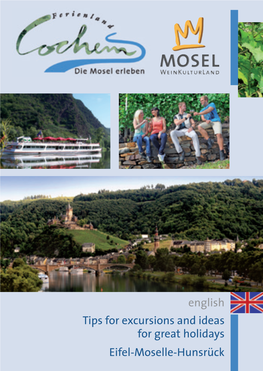 Tips for Excursions and Ideas for Great Holidays Eifel-Moselle-Hunsrück 2 Panoramic Map of the Tourist Region of Cochem
