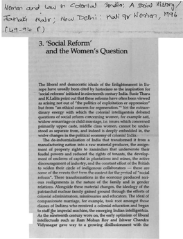 3. 'Social Reform'