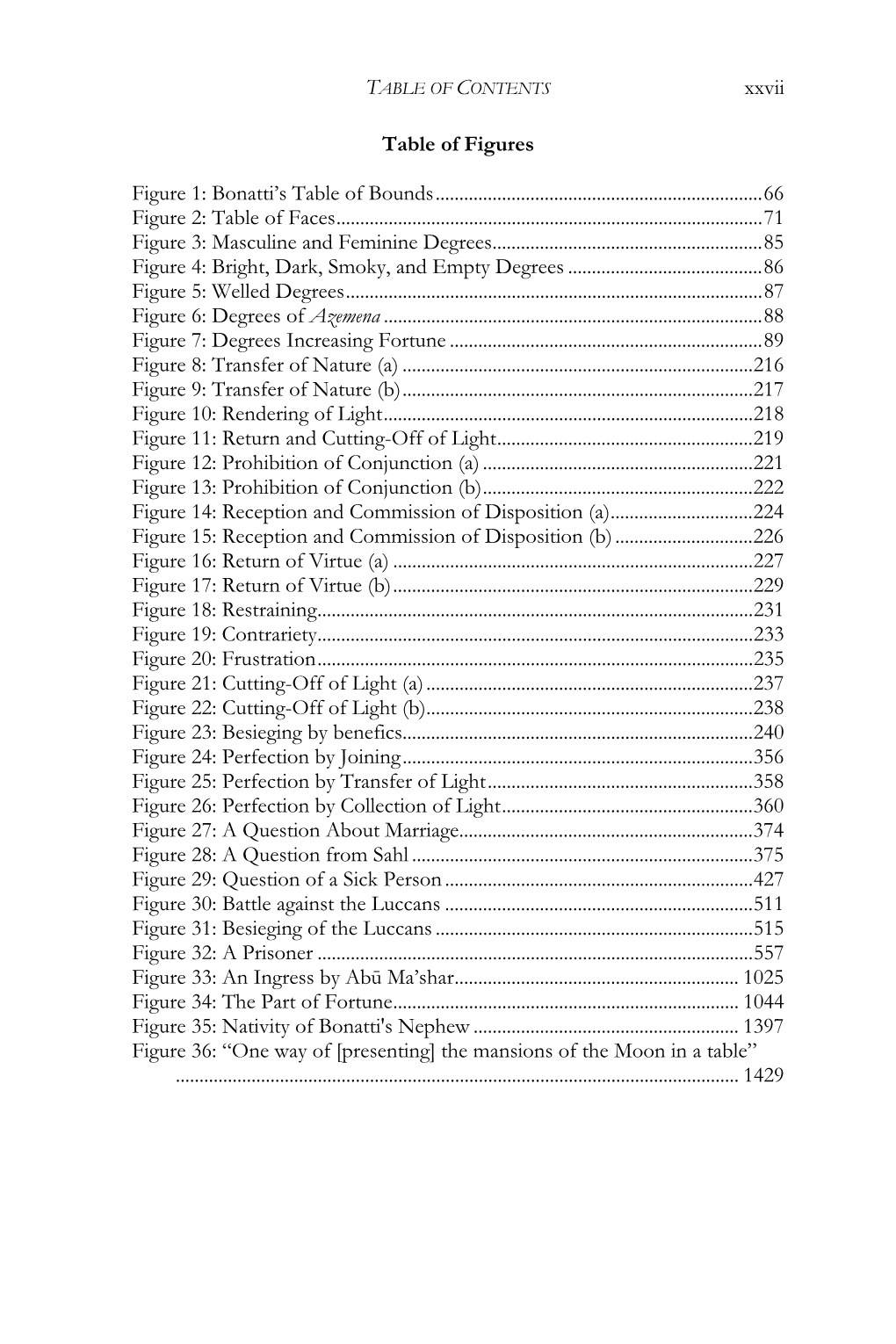 Xxvii Table of Figures Figure 1: Bonatti's Table of Bounds