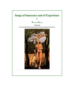 Blake: Songs of Innocence & Experience