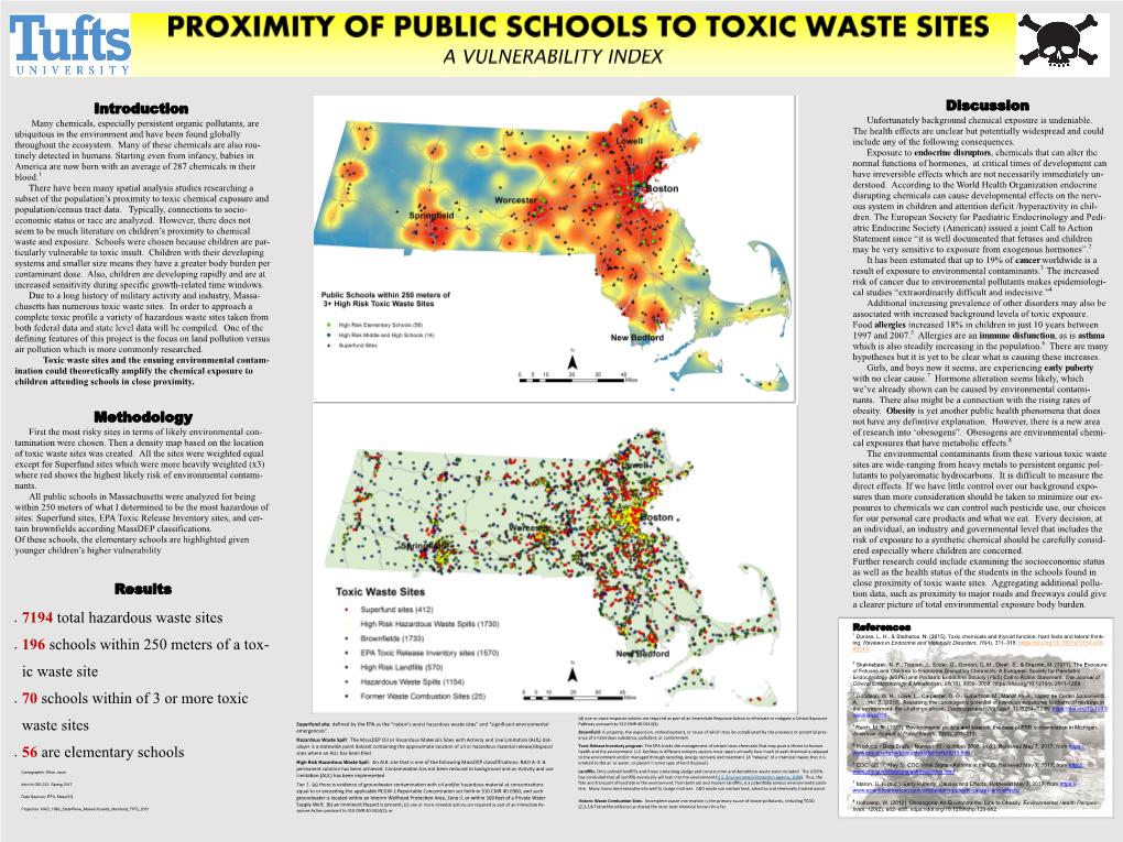 Proximity of Public Schools to Toxic Waste Sites