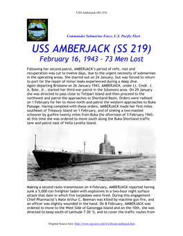 USS Amberjack (SS 219)