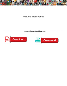 Will and Trust Forms