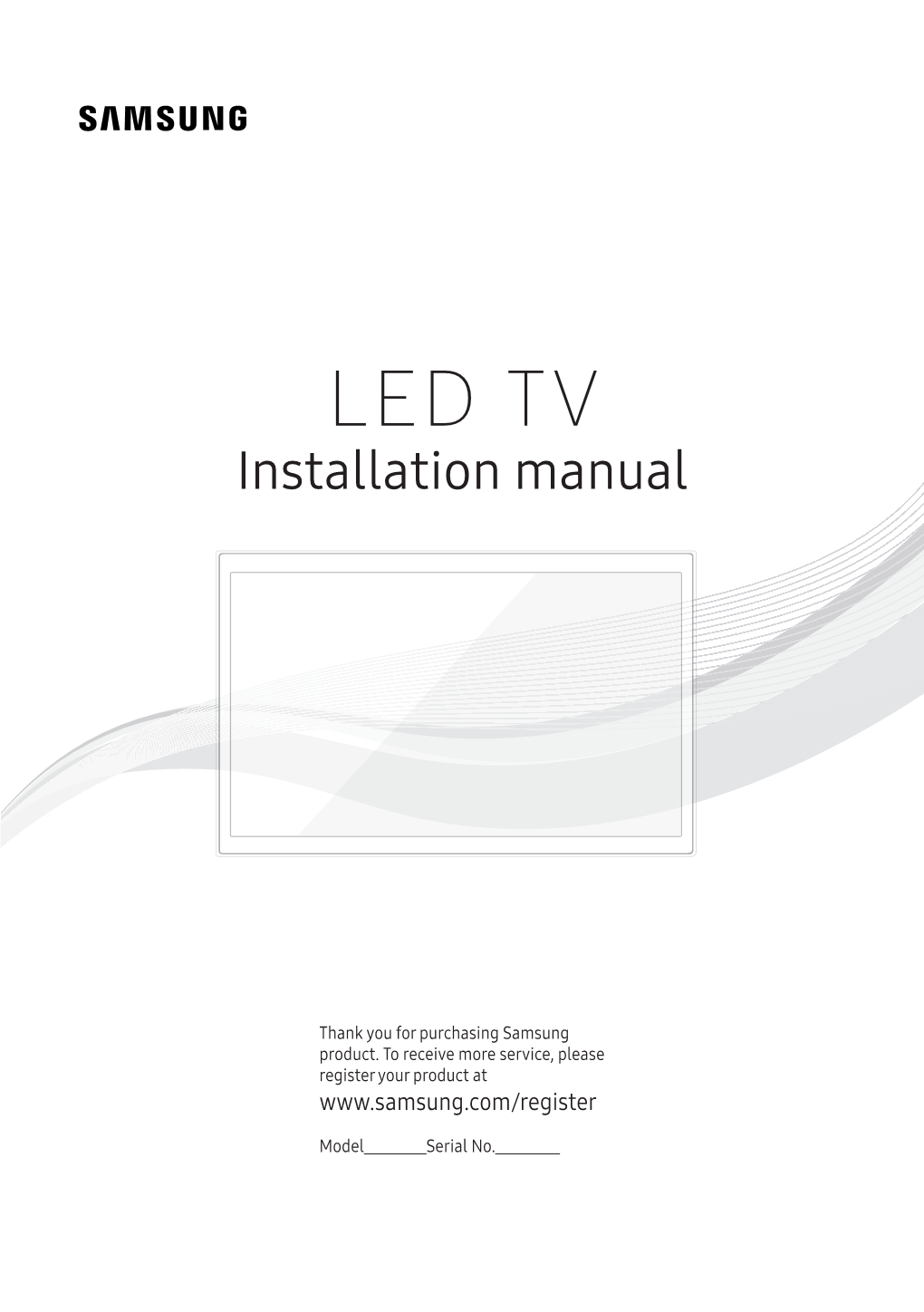 LED TV Installation Manual