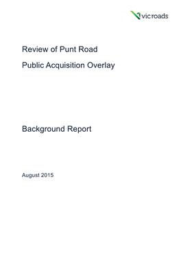 Review of Punt Road Public Acquisition Overlay Background