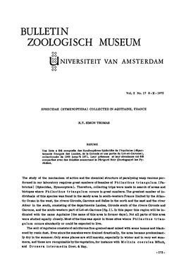 Bulletin Zoologisch Museum