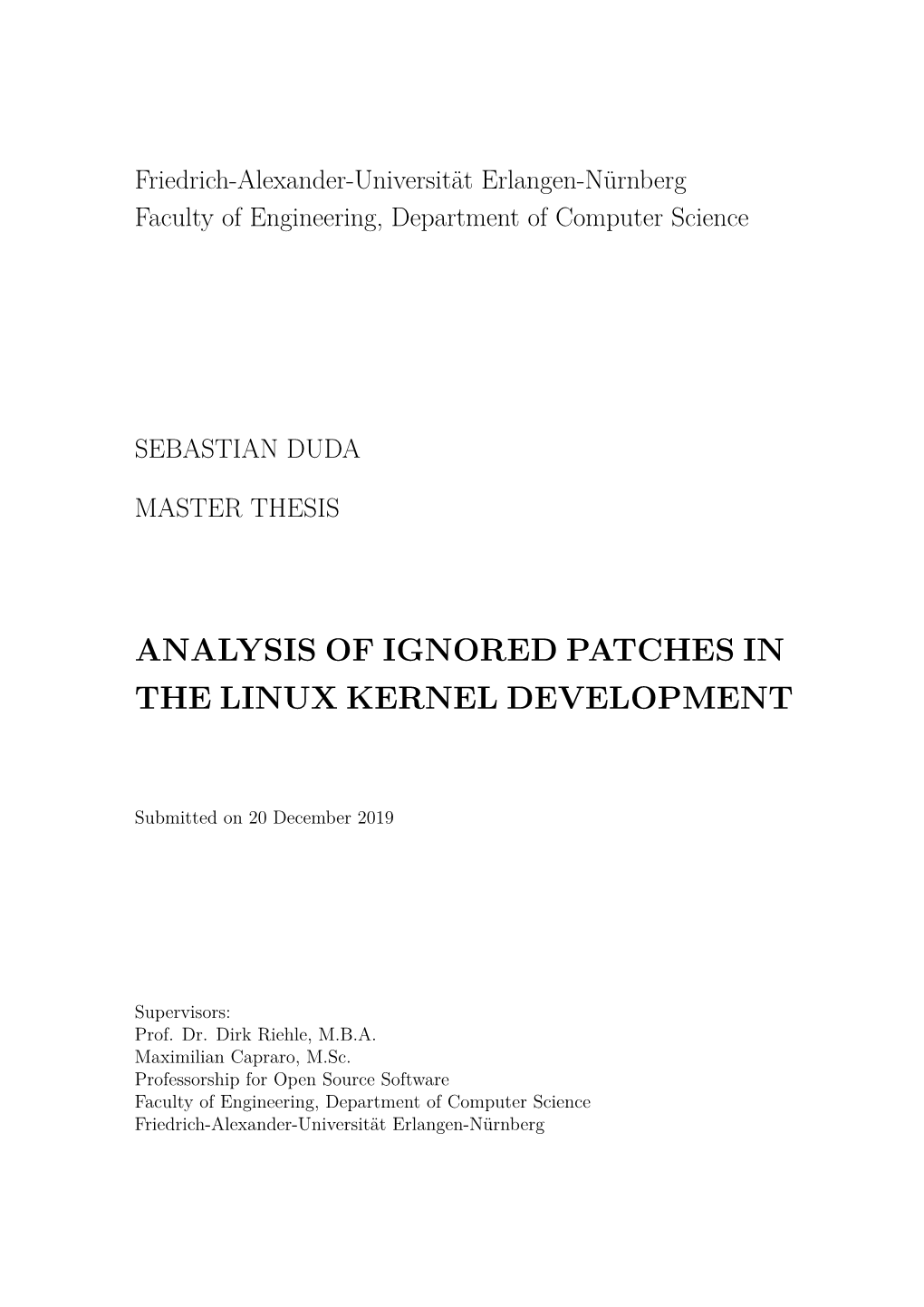 Analysis of Ignored Patches in the Linux Kernel Development