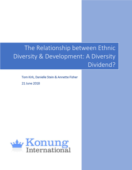 The Relationship Between Ethnic Diversity & Development