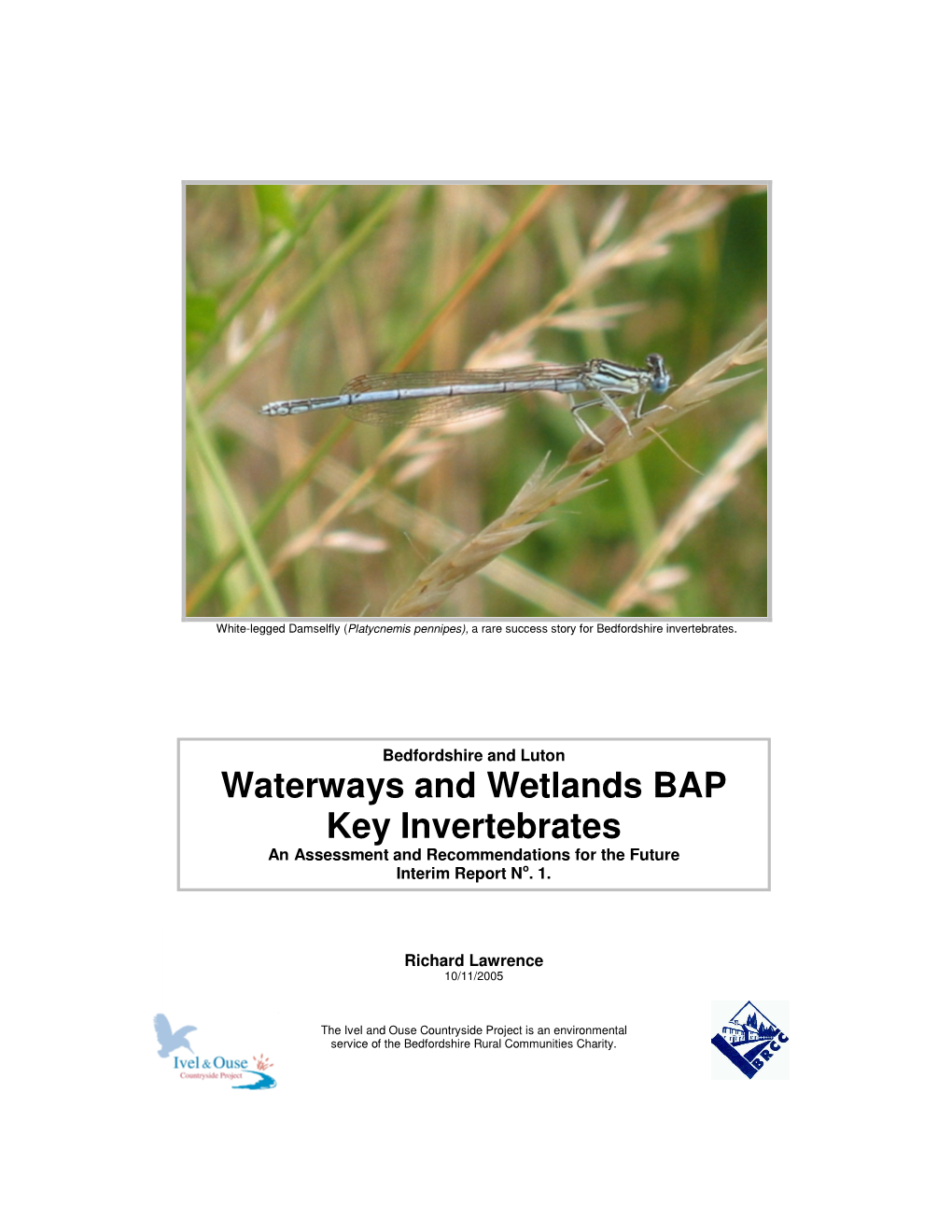 Waterways and Wetlands BAP Key Invertebrates 2005