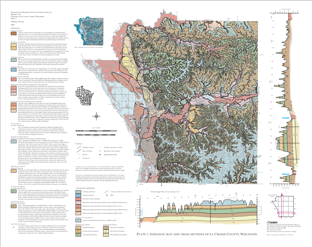 Geologic Map of La Crosse County