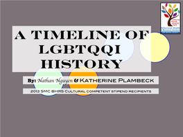 A Timeline of LGBTQQI History