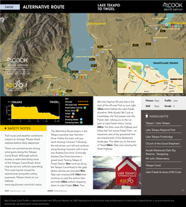 Alternative Route to Twizel