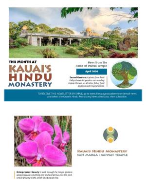 Kauai's Hindu Monastery