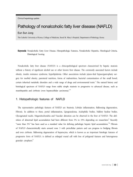 Pathology of Nonalcoholic Fatty Liver Disease (NAFLD)