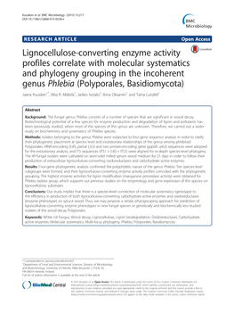 Lignocellulose-Converting Enzyme Activity Profiles Correlate With