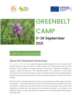 Call for Participants Greenbelt