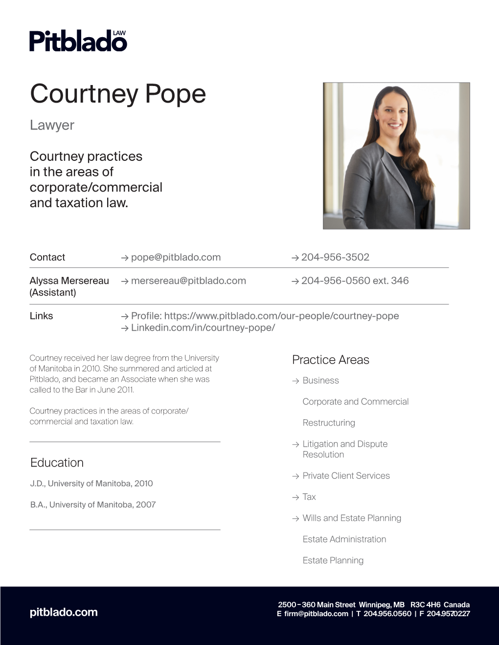 Courtney Pope Lawyer