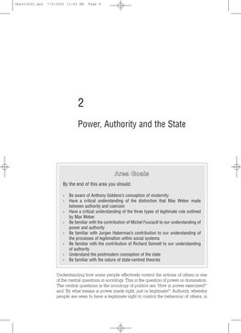 Power, Authority and the State