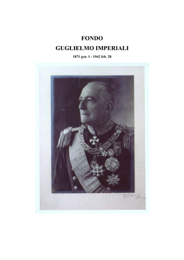FONDO GUGLIELMO IMPERIALI 1871 Gen