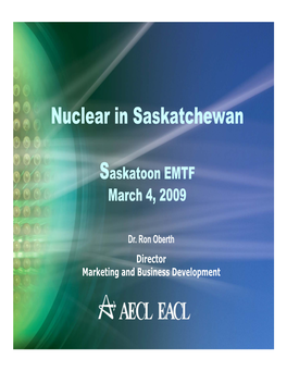 Nuclear in Saskatchewan