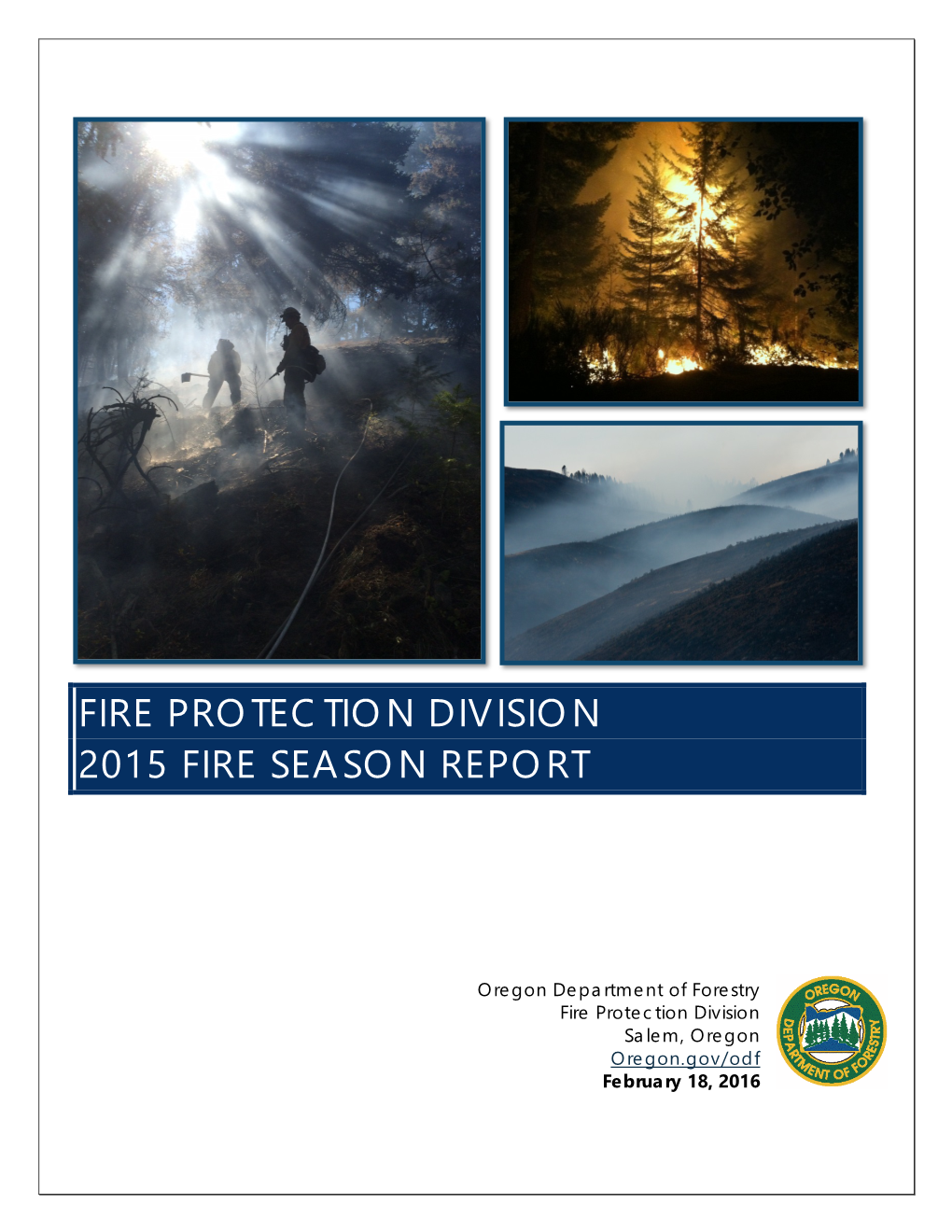 Fire Protection Division 2015 Fire Season Report
