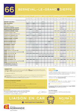 Ligne 66 Dieppe Berneval Le G