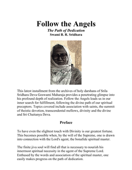Follow the Angels the Path of Dedication Swami B