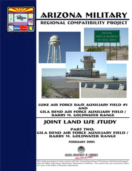 Barry M. Goldwater Range / Gila Bend Auxiliary Field Joint Land Use Study