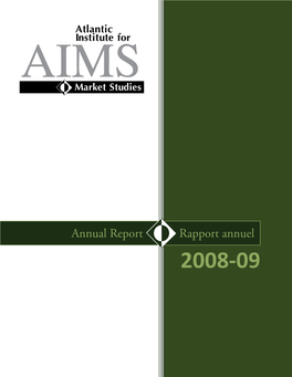 2008-2009 Annual Report/Rapport Annuel