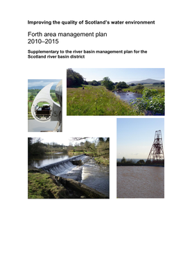 Forth Area Management Plan 2010–2015