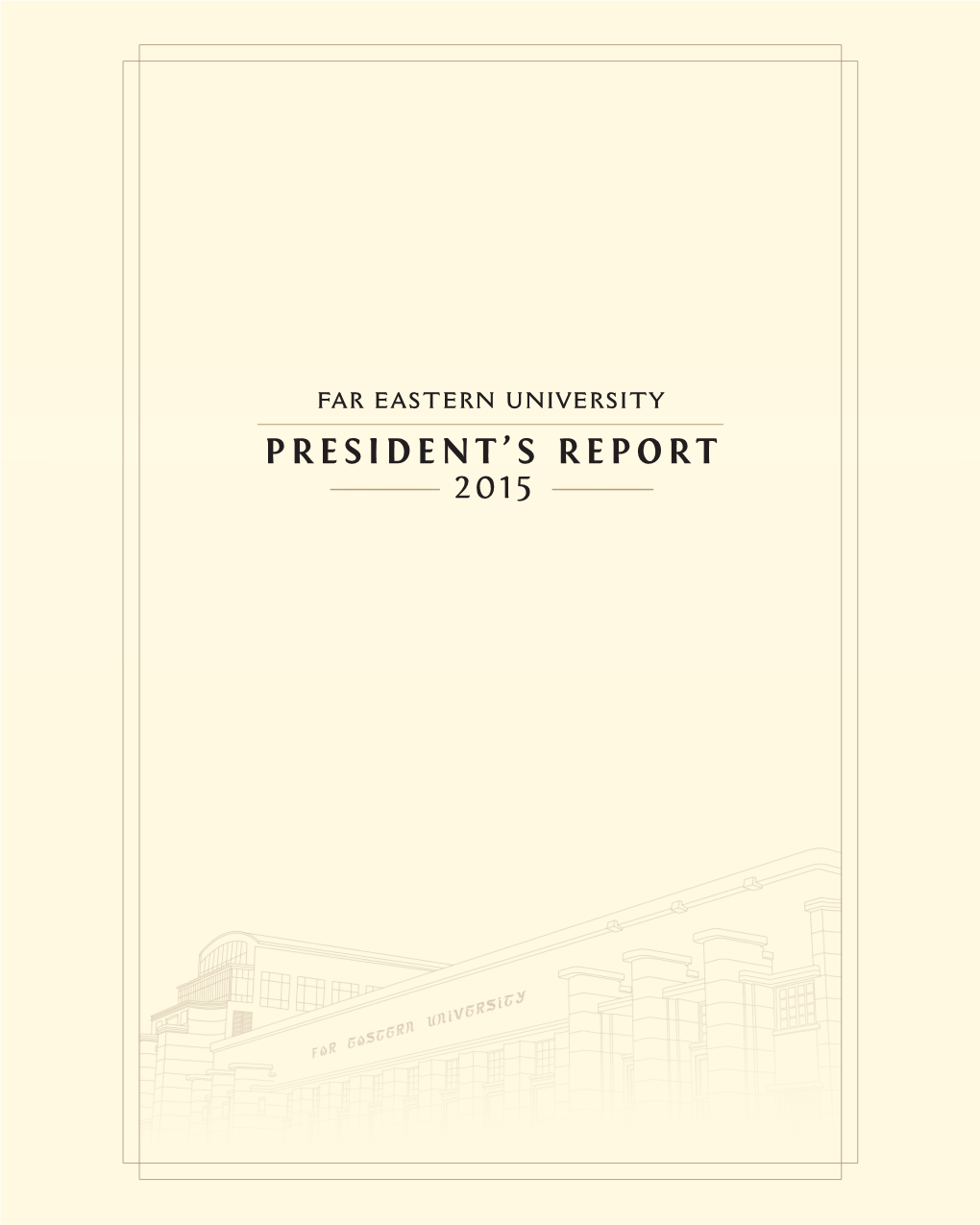 President's Report (2015)