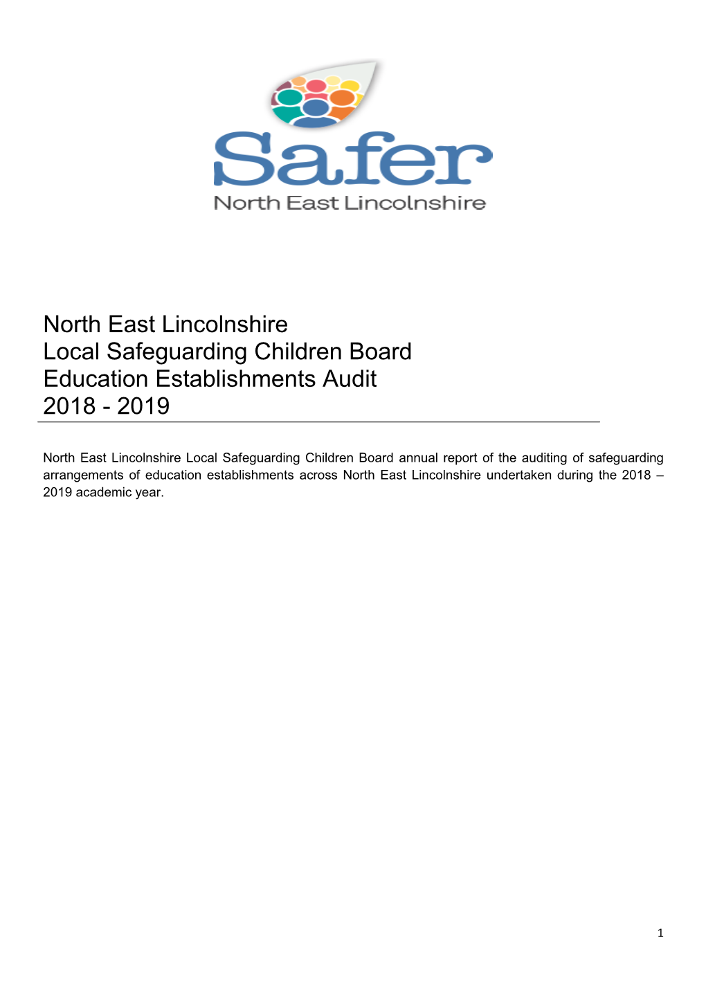 NEL LSCB Education Establishments Safeguarding Audit 2018