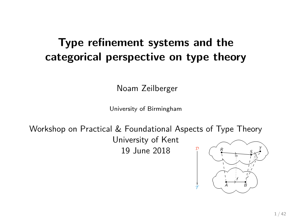 Type Refinement Systems and the Categorical Perspective on Type Theory