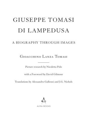 Giuseppe Tomasi DI LAMPEDUSA