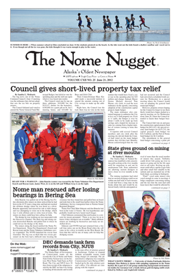 June 21, 2012 Council Gives Short-Lived Property Tax Relief by Sandra L