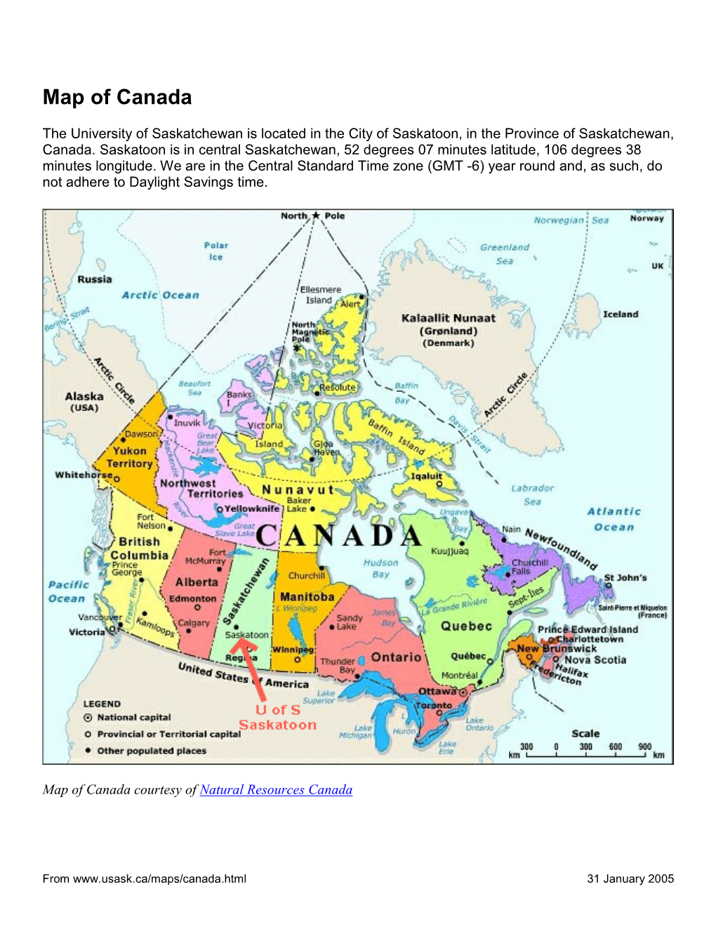 University of Saskatchewan, Saskatoon SK, Canada