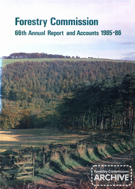 Forestry Commission Annual Report 1985-1986